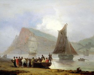Embarcando no Ferry em Teignmouth, 1821