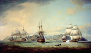 East Indiaman Ceres, em Santa Helena, 1788
