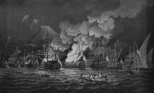 A defesa de Gibraltar, c1785 de Thomas Luny