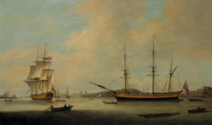 O navio dos EUA Granville &39;em Deptford de Thomas Luny