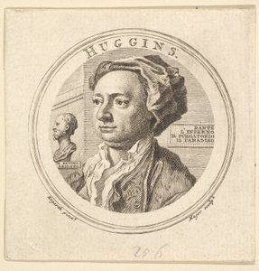 Retrato de William Huggins, tradutor de Ariosto, 1760. de Thomas Major