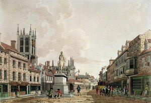 The Market Place, Hull, vista para norte de Thomas Malton Jnr.