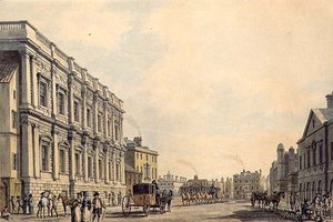 Whitehall com a Casa de Birmingham de Thomas Malton Jnr.