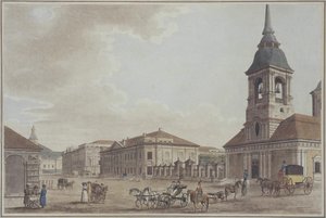 Avenida Liteyny em São Petersburgo, 1790 de Thomas Malton the Elder
