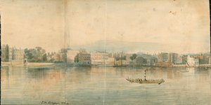 Panorama do rio Tamisa, lado norte, em 13 partes de Thomas Mann Baynes