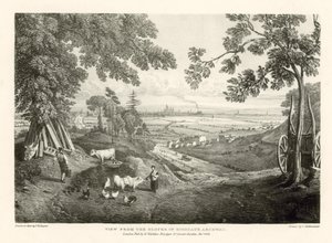 Vista das encostas do arco de Highgate de Thomas Mann Baynes