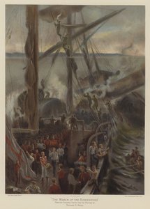 O Naufrágio do Birkenhead (cor litho)