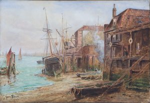 Um pouco de Old Greenwich, 1904 (wc no papel)