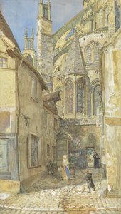 A Capela da Senhora e a Abside da Catedral de Bourges, 1899 (wc no papel)