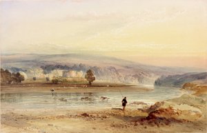 Castelo de Bellister, Northumberland (bodycolour)