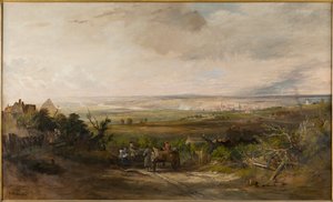 Newcastle a partir de Gateshead Fell, c.1816