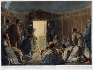Entrada para a Capela do Santo Sepulcro. Em “” Vistas no Egito”” de Thomas Milton