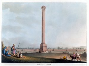 Pilar de Pompeu, Alexandria, Egito, 1802