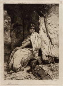 Uma rapariga índia de Thomas Moran