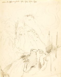 Acima da Queda Inferior, Yellowstone de Thomas Moran