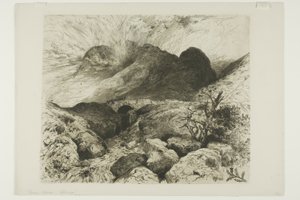 Ponte na passagem de Glencoe, Escócia de Thomas Moran