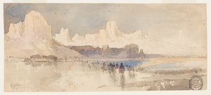 Canyon do Rio Virgin, sul de Utah de Thomas Moran