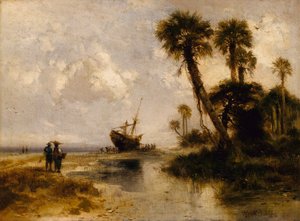 Ilha de Fort George, Flórida de Thomas Moran