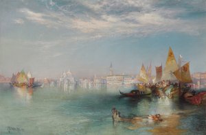 Grande Canal, Veneza, 1901 de Thomas Moran