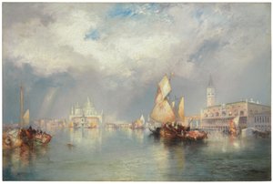 Grande Canal, Veneza, 1905 de Thomas Moran