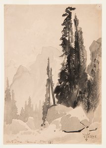 Meia Cúpula, Yosemite de Thomas Moran