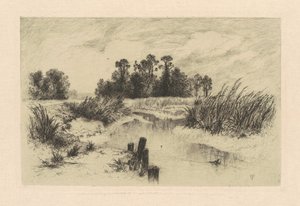 Nos prados de Newark de Thomas Moran