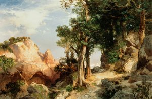 Na trilha Berry - Grand Canyon do Arizona, 1903 de Thomas Moran