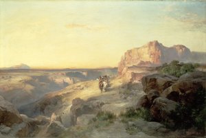 Trilha da rocha vermelha, Utah sul, 1913 de Thomas Moran