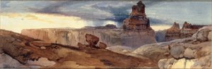 Shin-Au-Av-Tu-Weap (Terra de Deus), Cañon do Colorado. Utah Ter. de Thomas Moran
