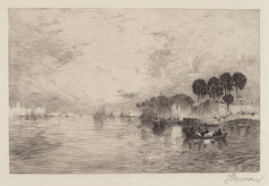 Rio de São João, Flórida de Thomas Moran