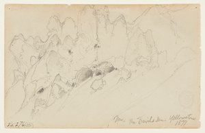 A Cova do Diabo, Yellowstone de Thomas Moran