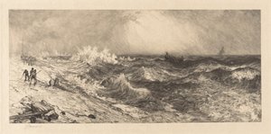 O mar muito retumbante de Thomas Moran
