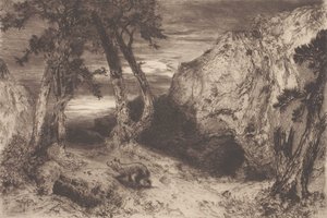 Crepúsculo no Arizona de Thomas Moran