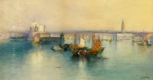 Veneza a partir da Torre de San Giorgio de Thomas Moran