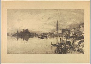 Vista de Veneza do Grande Canal de Thomas Moran