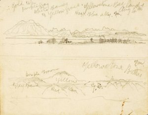Yellowstone Bad Lands (e) Yellowstone Buttes de Thomas Moran