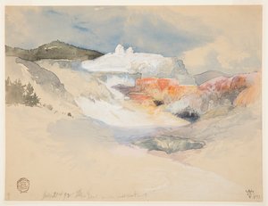 Yellowstone, fontes termais de Thomas Moran