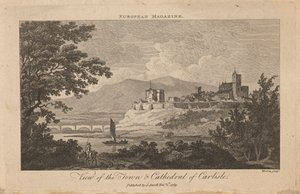 Vista da Cidade e da Catedral de Carlisle de Thomas Morris