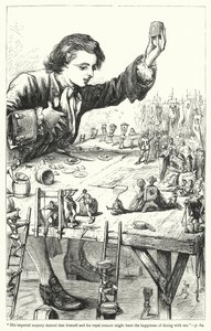 Ilustração para Gullivers Travels de Jonathan Swift (gravura) de Thomas Morten