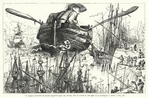Ilustração para Gullivers Travels de Jonathan Swift (gravura) de Thomas Morten