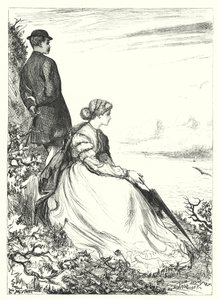 Sob as Falésias (gravura) de Thomas Morten