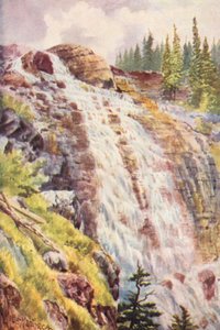 Descarga do lago Agnes (litografia a cores)
