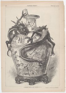 Um projeto diplomático (chinês) apresentado aos EUA de Thomas Nast