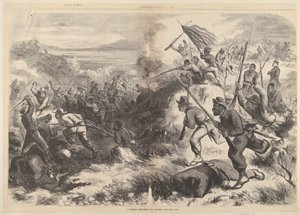 Um Regimento Negro em Acção da Harpers Weekly, 14 de Março de 1863. de Thomas Nast