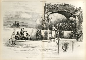 Direito Internacional - O Caminho Melhor ..., 1874 (gravura em madeira) de Thomas Nast