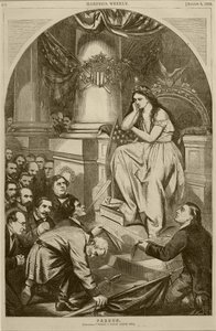 Perdão, de Harper&39;s Weekly, 5 de agosto de 1865 de Thomas Nast