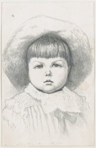 Retrato de uma criança Cyril Nast, depois de 1879., depois de 1879. de Thomas Nast
