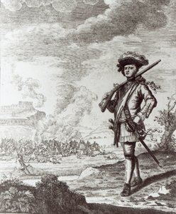 Capitão Henry Morgan no saque do Panamá em 1671, c.1734 de Thomas Nicholls