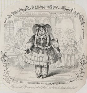 A moda feminina vitoriana: flores (gravura)