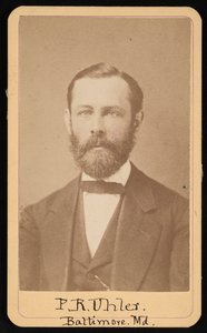 Retrato de Philip Reese Uhler 1835-1913, cerca de 1860. de Thomas P Varley